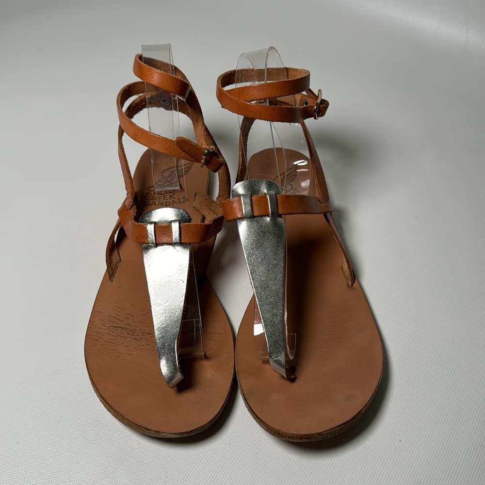 Ancient Greek T-Strap Sandals - sz 39 - Picture 4 of 7